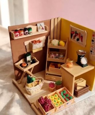 Mercearia em diorama